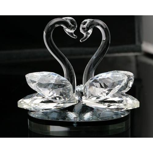 送料無料 】 置物 クリスタルガラス スワン クリア クリアカラー 白鳥