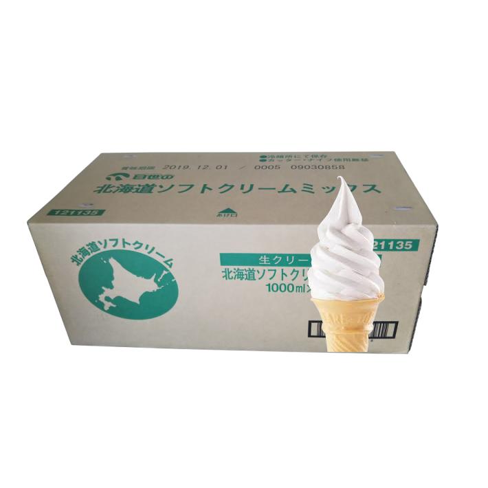 日世（NISSEI） ソフトミックス 北海道ソフトクリーム 1000ml × 12本