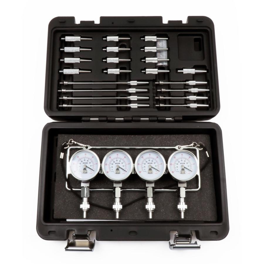 コシハラ 4連バキュームゲージセット 4連キャブレターバキュームゲージ