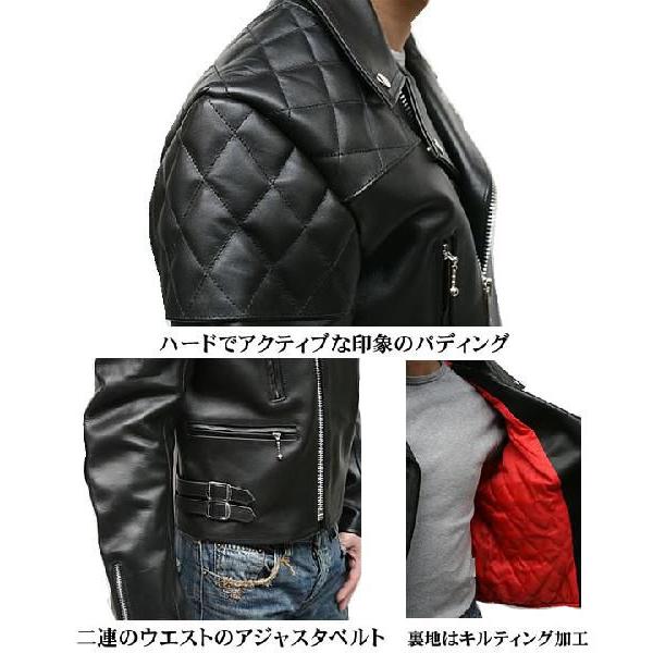 ダブル ライダースジャケット メンズ レザージャケット ライダーズ