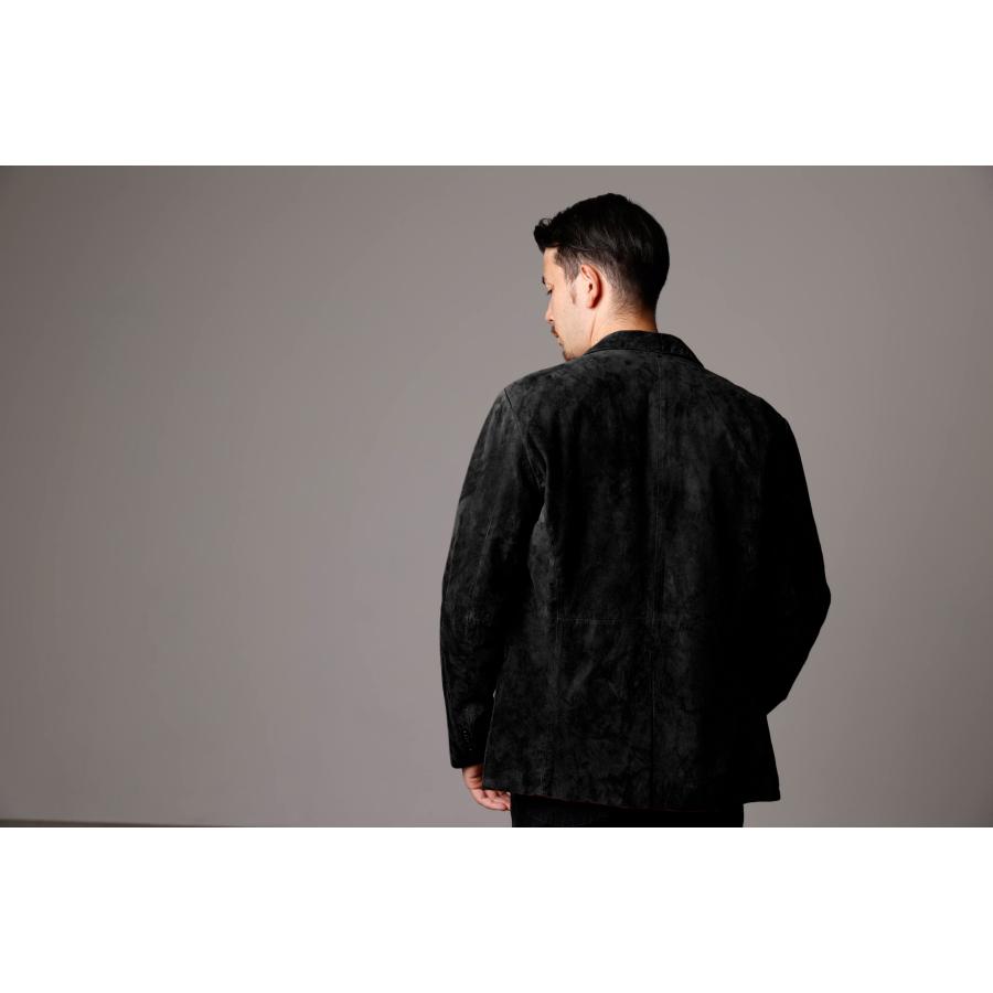 Mo-LAWS レザージャケット メンズ スウェード スエード 本革 ゴート