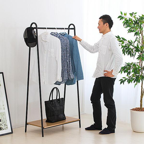 ハンガーラック スリム 頑丈 150 薄型 おしゃれ アイアン A型 アイアン