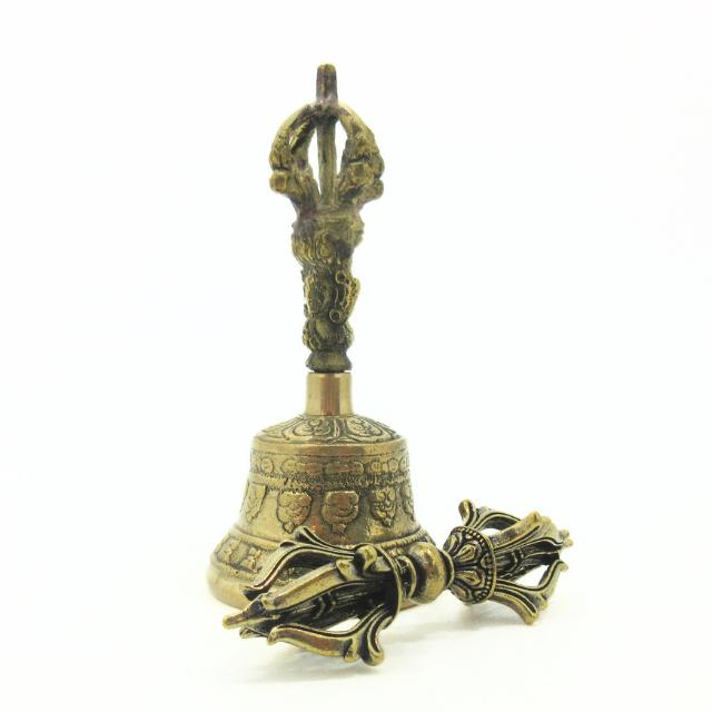 チべタンベル 金剛鈴 五鈷鈴 持鈴 五鈷杵 チベットベル ガンター