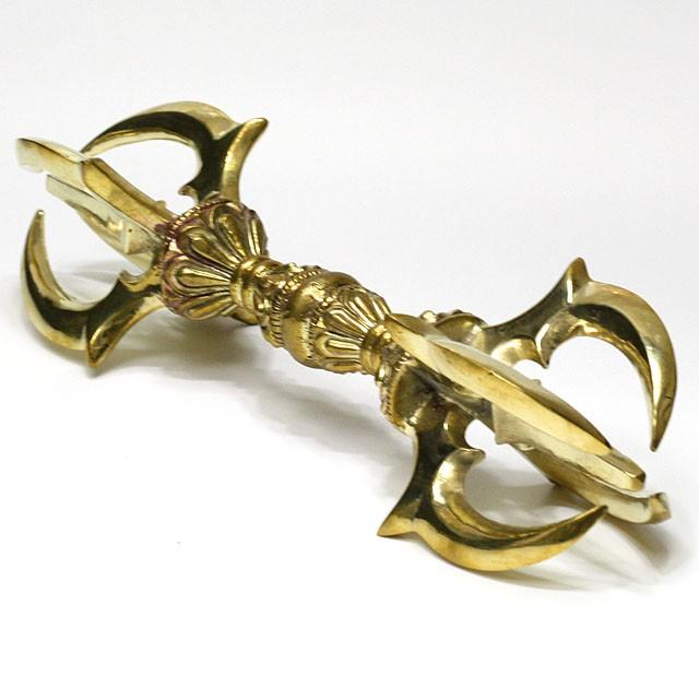 五鈷杵 バジュラ 密教法具 LLサイズ 約22cm 法器 仏具 金剛杵