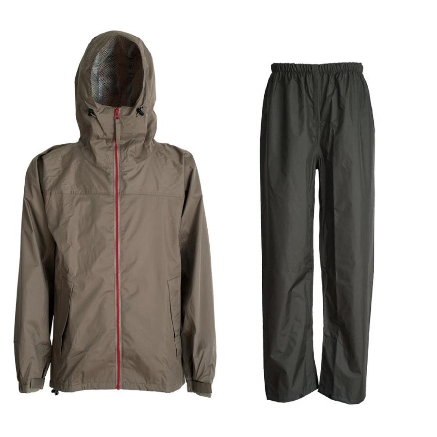 レインウェア メンズ レインウエア ソロキャンプ ゴルフ 上下 雨具