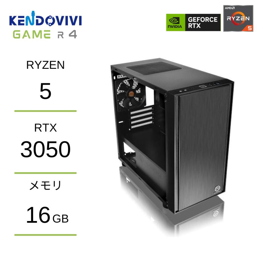 AMD ゲーミングpc Ryzen 5 4500 メモリ16GB SSD500GB RTX3050 AMD CPU
