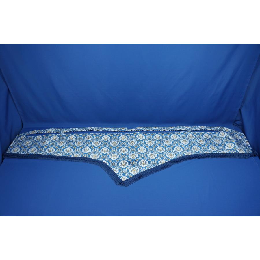 パーフェクトクオン用 新格子 縦柄 ダッシュマット ブルー : トラック