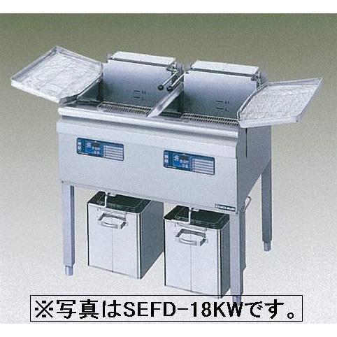 送料無料 新品 ニチワ電機 二槽電気フライヤー （13L） SEFD-13KW