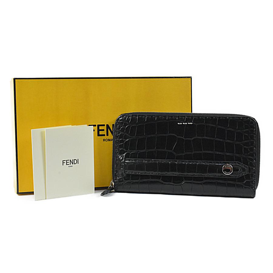 FENDI（フェンディ） 美品 超豪華 アリゲーター クロコダイル セレリア