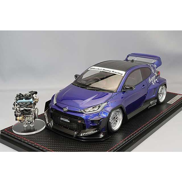 イグニッションモデル 1/18 パンデム GR ヤリス (4BA) ブルー