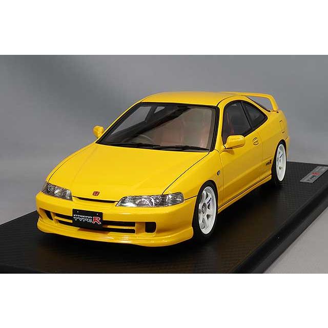 イグニッションモデル 1/18 ホンダ インテグラ (DC2) タイプR イエロー