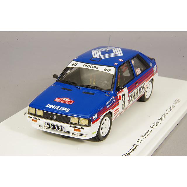 ミニカー/完成品 スパーク 1/43 ルノー 11 ターボ 1987 モンテカルロ