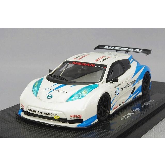 ミニカー/完成品 エブロ 1/43 日産 リーフ ニスモ RC ホワイト レジン