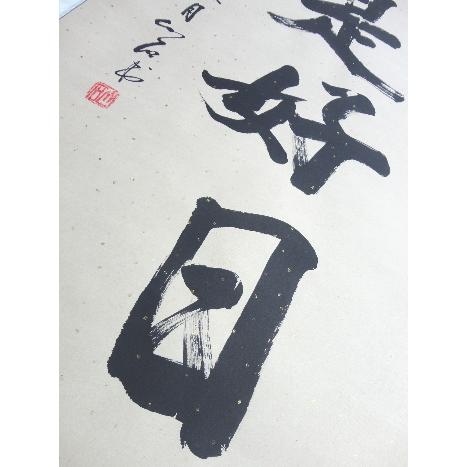 日々是好日 肉筆掛け軸 蘇州屋完全オリジナル 高級表装 サイズ約