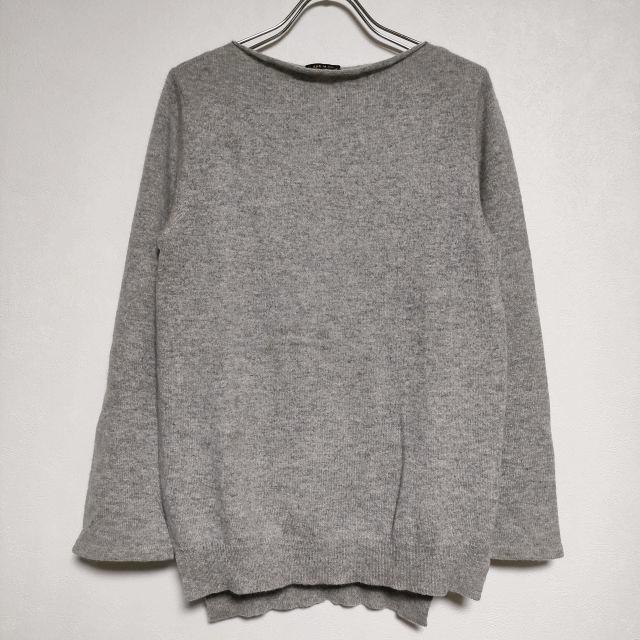 R&D.M.Co- カシミヤ100％ プルオーバー セーター ニット グレー
