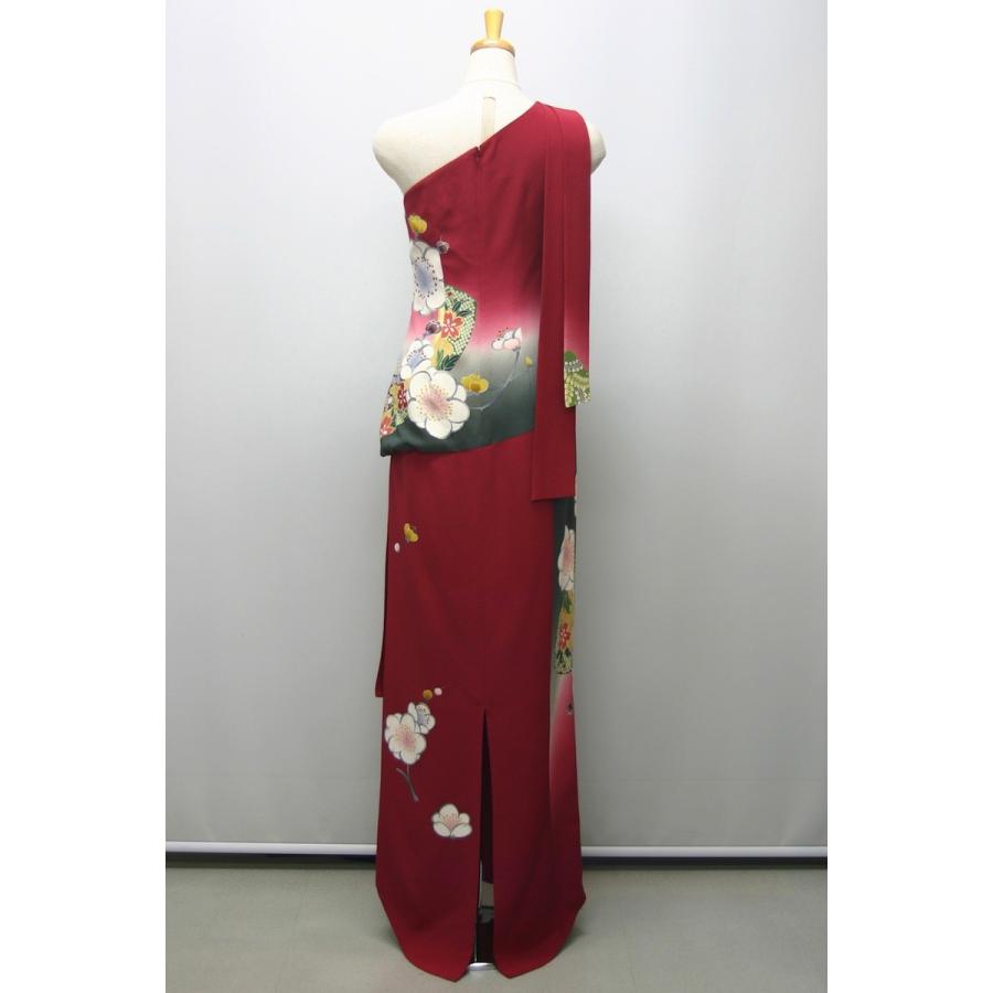 2088一点物の正絹振袖のドレス【着物ドレス 着物リメイクドレス 和