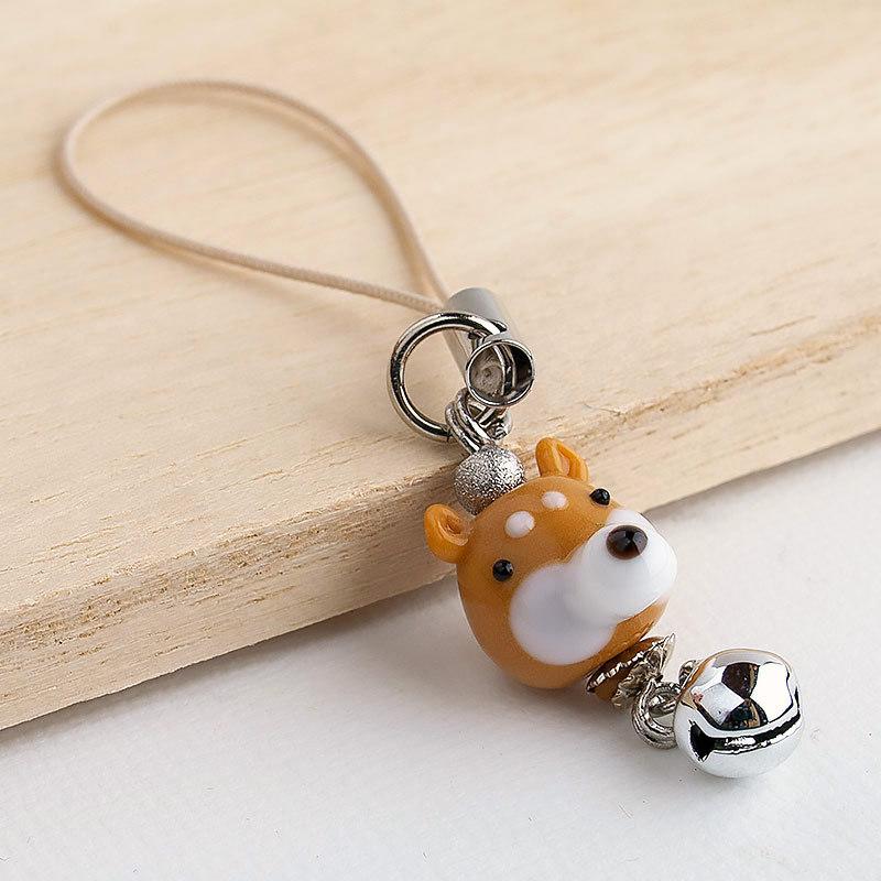 ぷち犬 ストラップ 01（シバ）」柴犬 グッズ 雑貨 豆しば 携帯