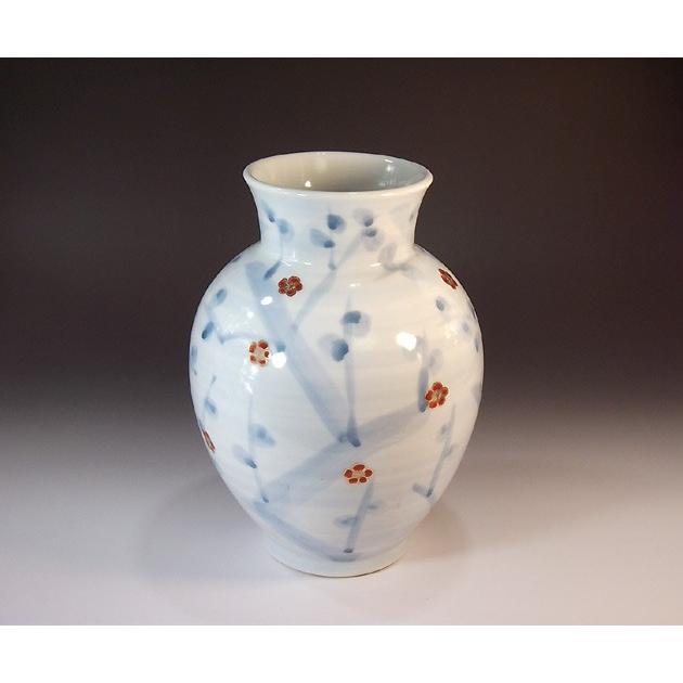 金彩梅絵花瓶｜有田焼 陶芸作家 藤井錦彩作 : 有田焼 藤井錦彩窯