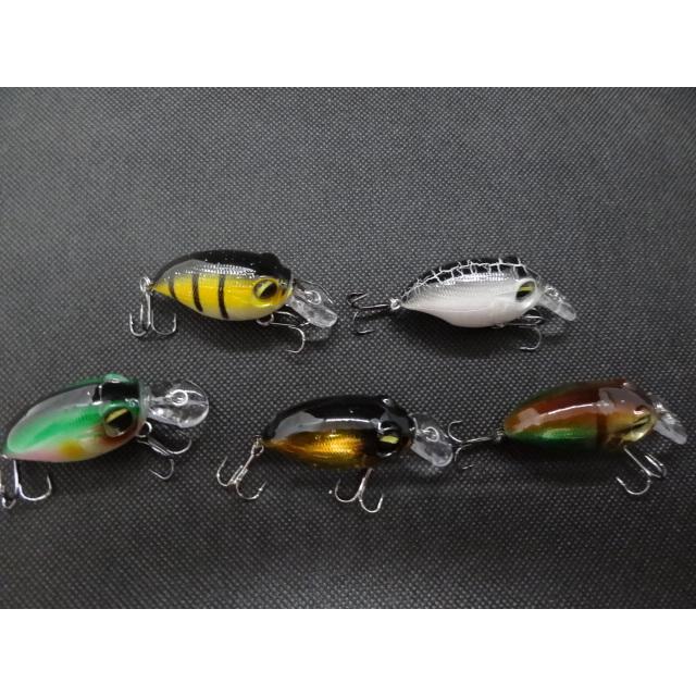 TKクランク38 バス用 クランクベイト ルアー ラトル入り ブラックバス