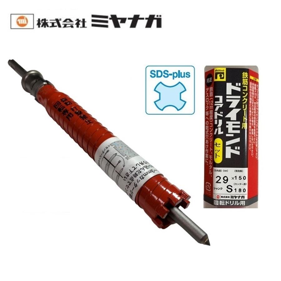 ミヤナガ（MIYANAGA） ドライモンドコアドリルセット ポリクリック SDS