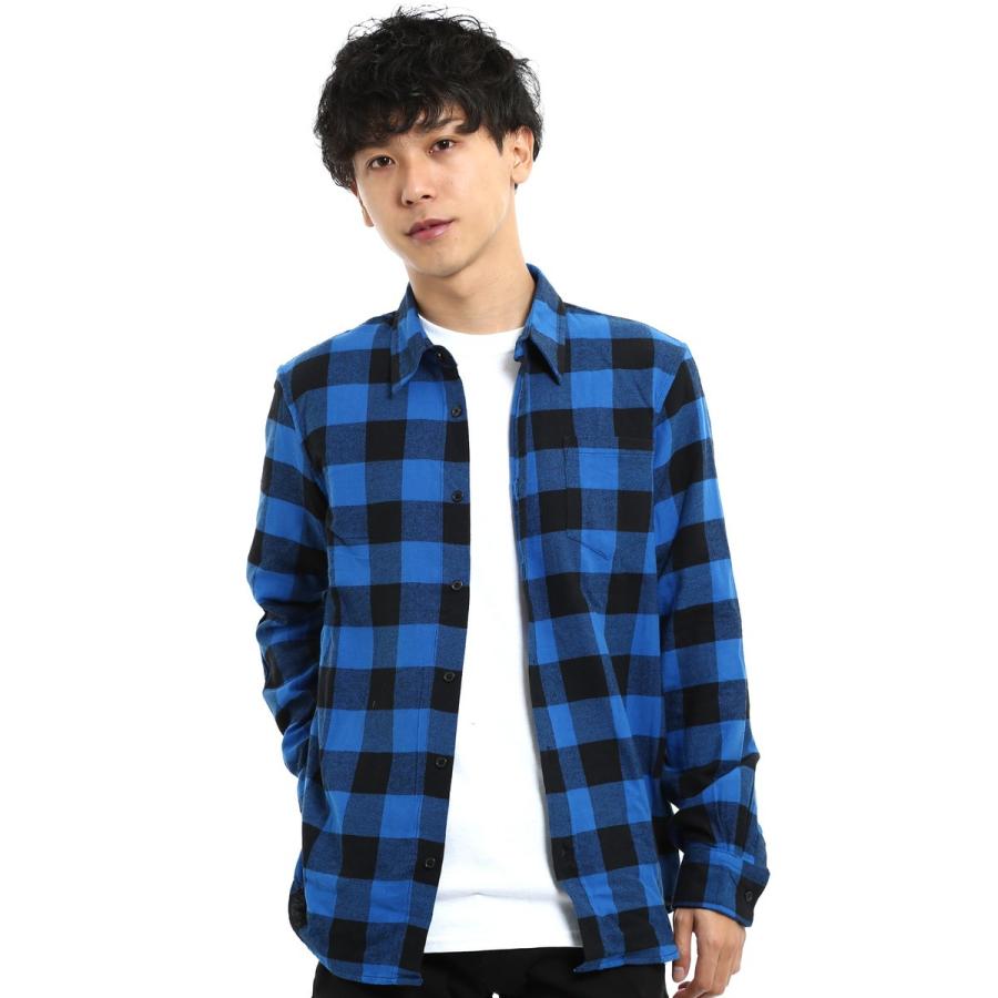 improves（インプローブス） ネルシャツ メンズ ブロックチェック柄