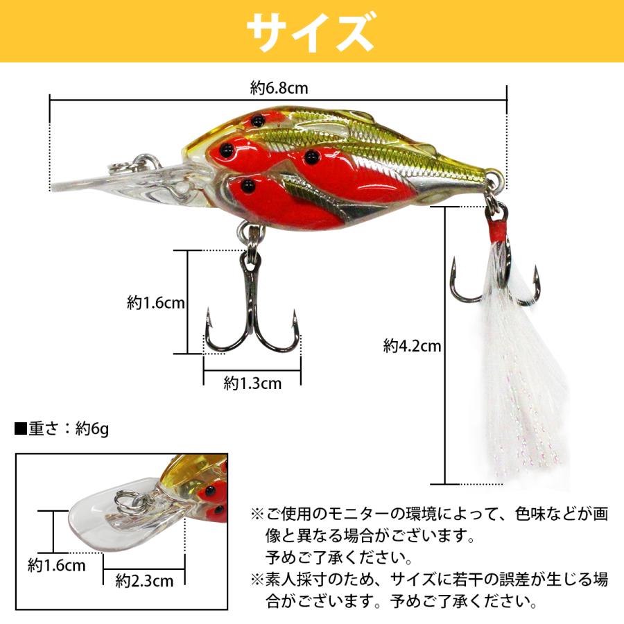 5個セット】 ハードルアー 7cm/70mm 6g ルアーセット フィッシング