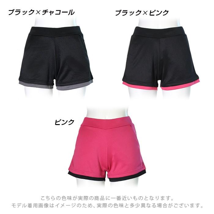 on ショートパンツSS(日本のs〜m)／ブラック/ピンク テニス on