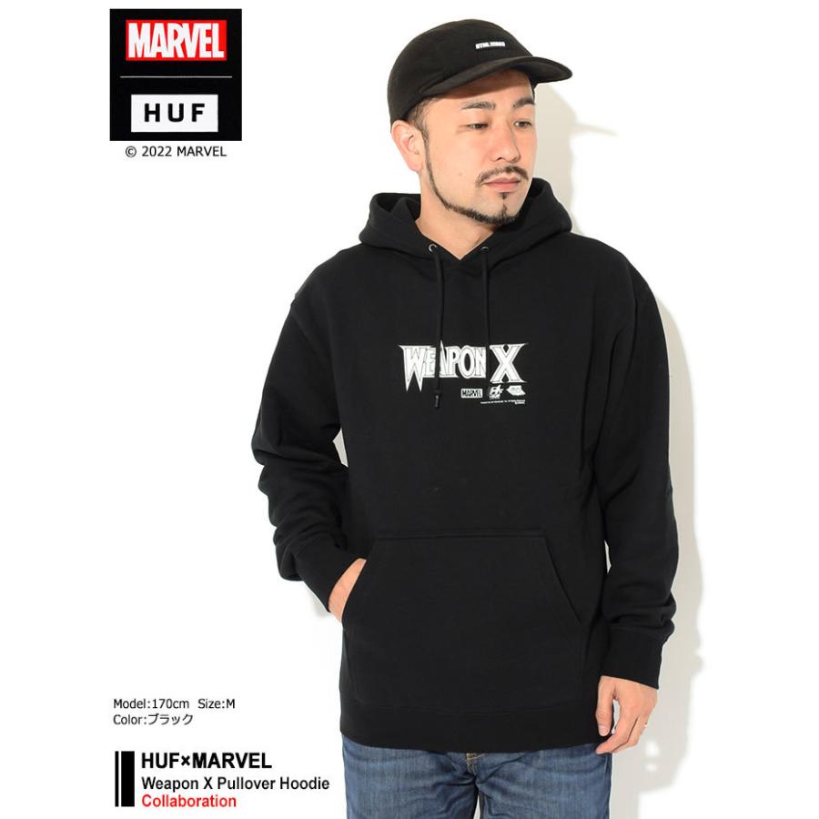 HUF（ハフ） パーカー プルオーバー メンズ マーベル ウェポン X