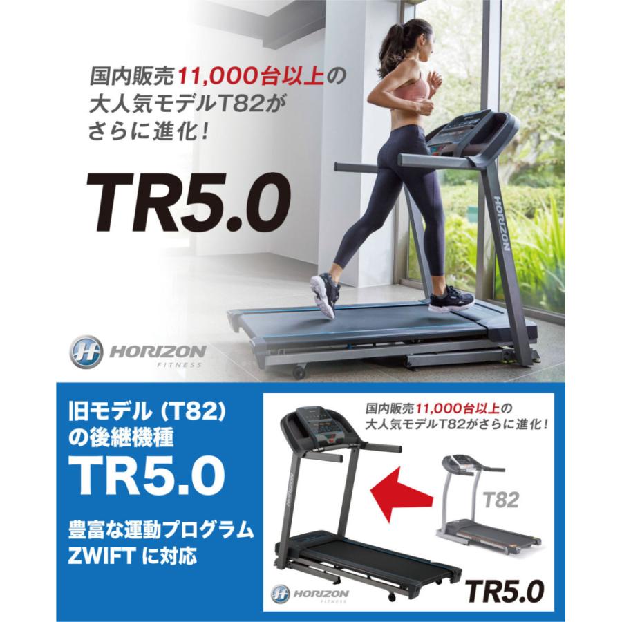 ジョンソンヘルステック ルームランナー TR5.0 静音 折り畳み 電動