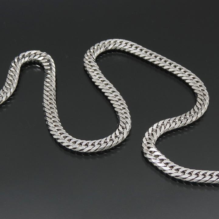 喜平ネックレス シルバー 喜平チェーン シルバー925 6面ダブル 40g