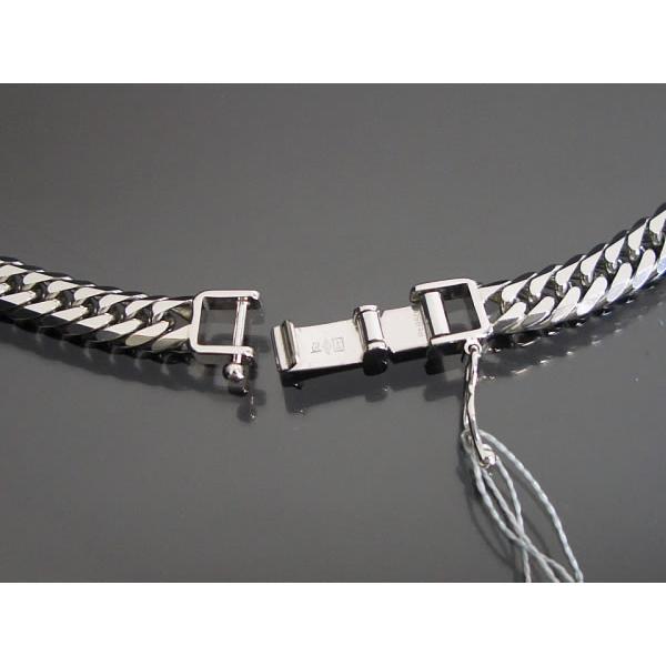 プラチナ 喜平ネックレス 6面ダブル PT850 50g-60cm 造幣局検定刻印入