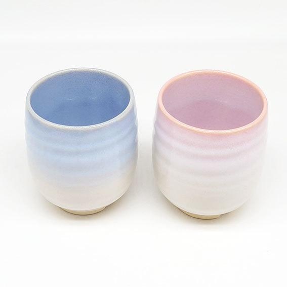萩陶苑（SHUTOUEN） 萩焼 湯呑 ペア つぼみ 夫婦茶碗 湯呑み お茶碗
