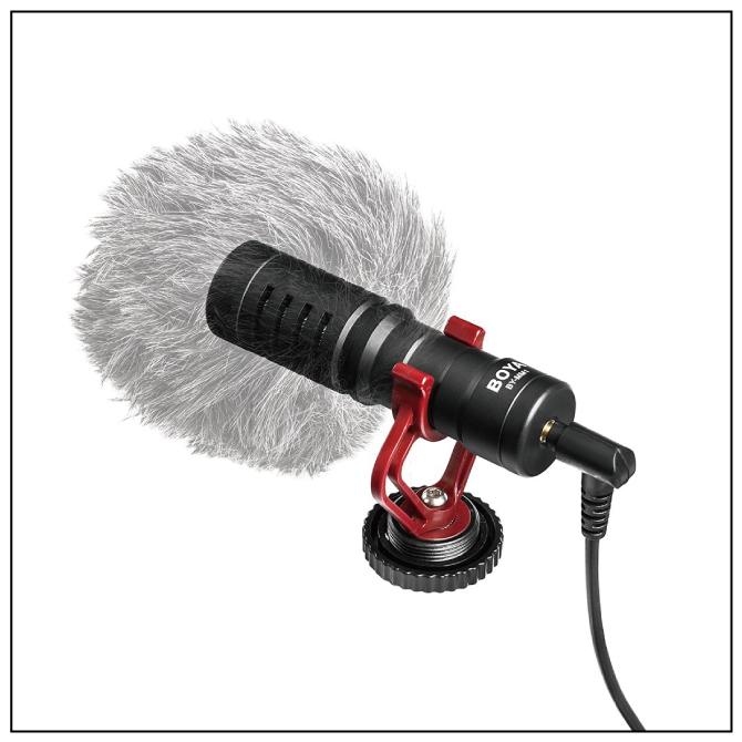 ビデオマイク ショットガン ガンマイク ウインドジャマー付き スマホ