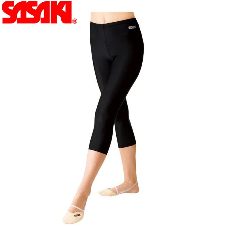 ササキスポーツ 【在庫限り/即日発送】 SASAKI 7分丈スパッツ ブラック