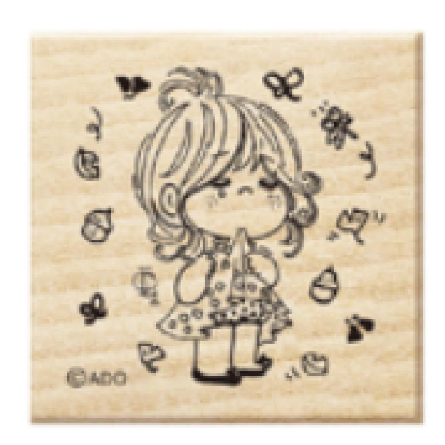 カミ227373 【送料無料】【ADO MIZUMORI】【水森亜土】木製スタンプ