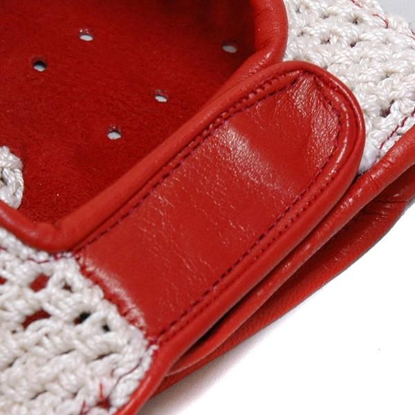 VICTORIAドライビング・グローブ(レッド/メッシュ/ハーフタイプ) 12331