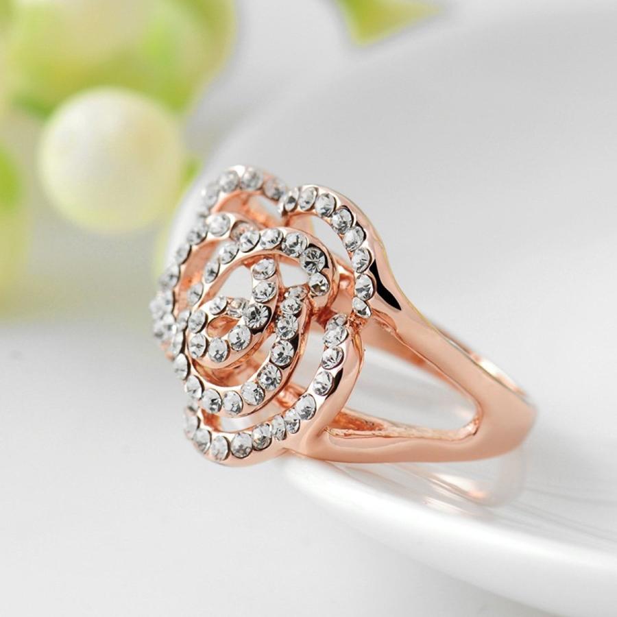 IUHA 18Kゴールドメッキ Piaget Roseピアジェ ローズ風バラデザイン