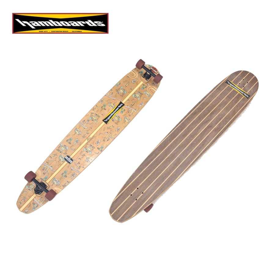 中古 HAMBOARDS スケートボード Logger 152cm ロングスケートボード