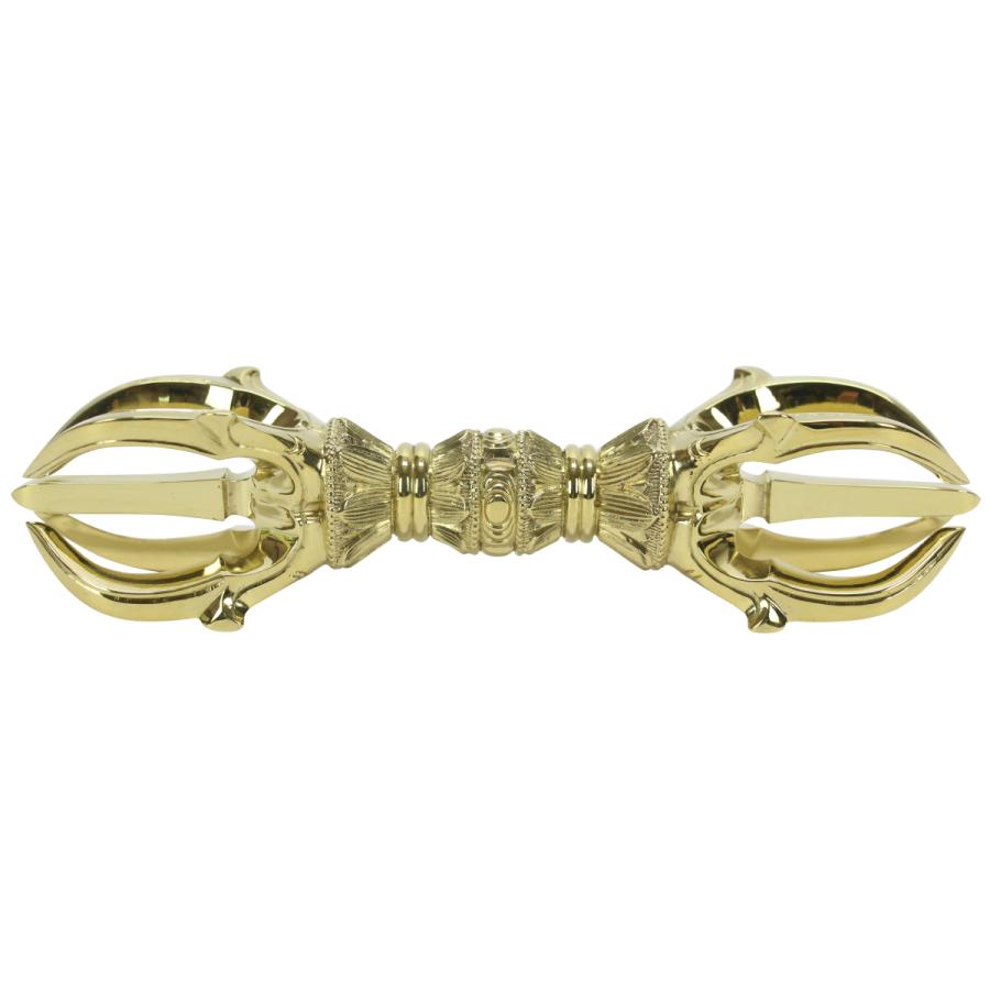 五鈷杵 15cm 大サイズ 真言宗 密教法具 金剛杵 真鍮 日本製 送料無料