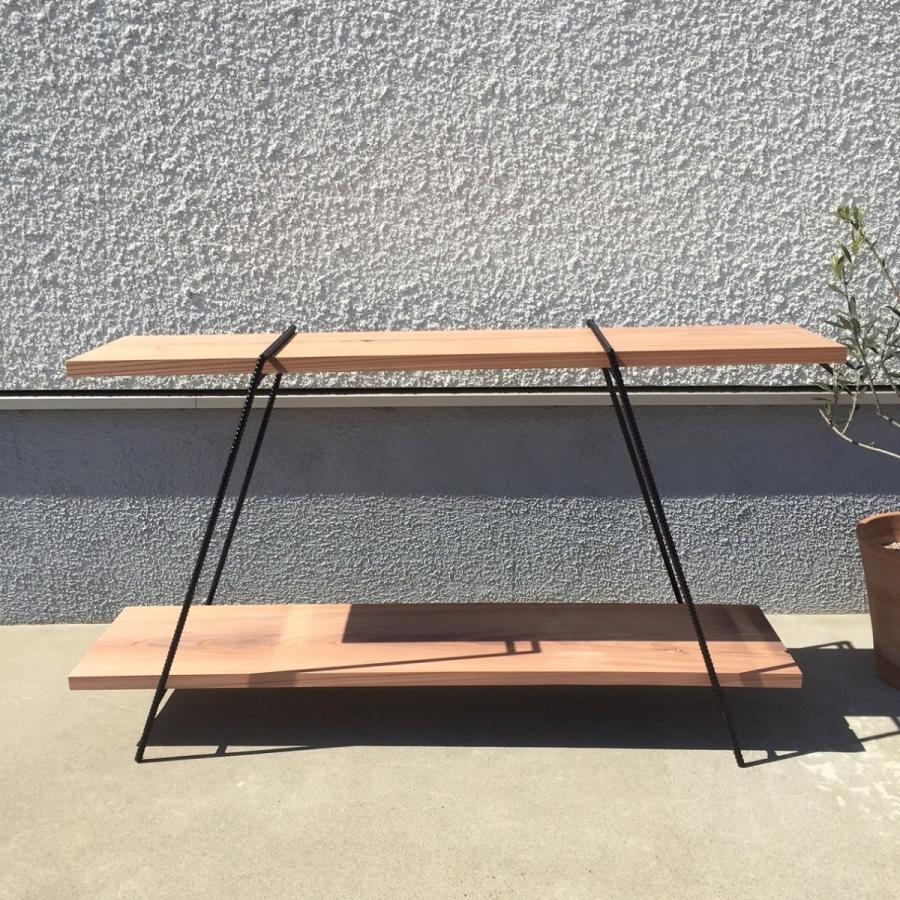 アイアンラック 2段 鉄脚のみ ／ アイアンシェルフ アイアンレッグ