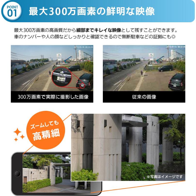 亀ソーラー3Plus 防犯カメラ 400万画素 家庭用 防水 マイク 音声 監視
