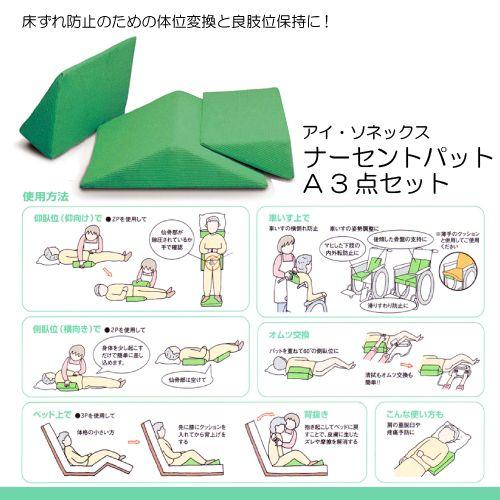 アイ・ソネックス アイ・ソネックス製 ナーセントパットA 3点セット