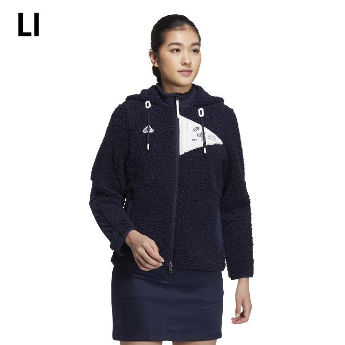 adidas（アディダス） ゴルフウェア ブルゾン レディース ボアフリース