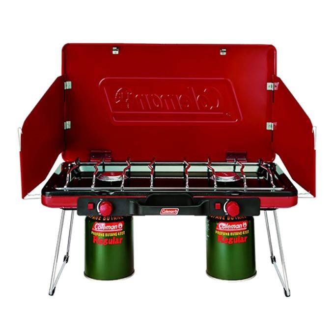 Coleman ハイスタンドガソリンツーバーナ&シェフトレイ 2枚セット