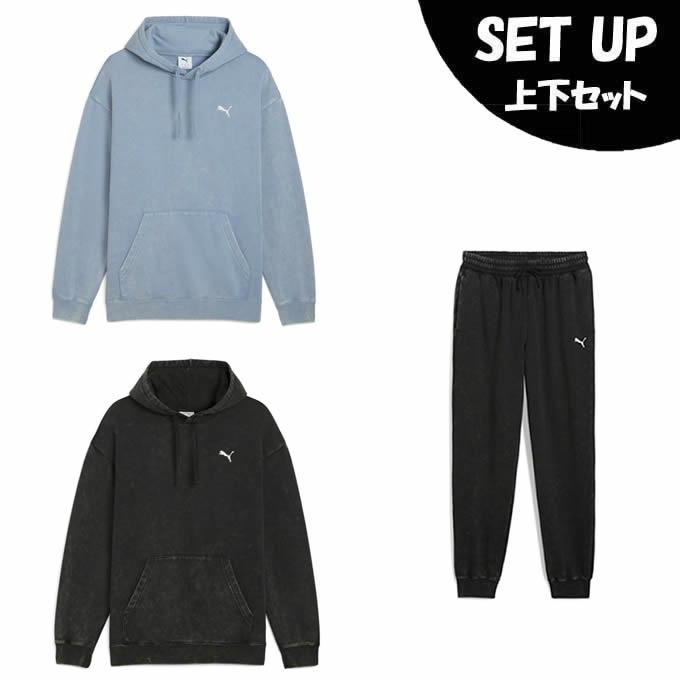 PUMA（プーマ） スポーツウェア スウェット 上下セット メンズ WASH 裏
