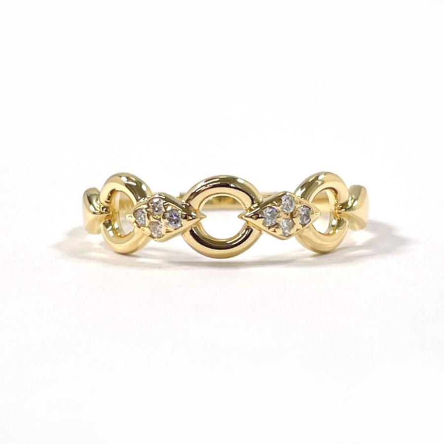 14号 ディオール Dior リング・指輪 サークル ダイヤモンド リング K18