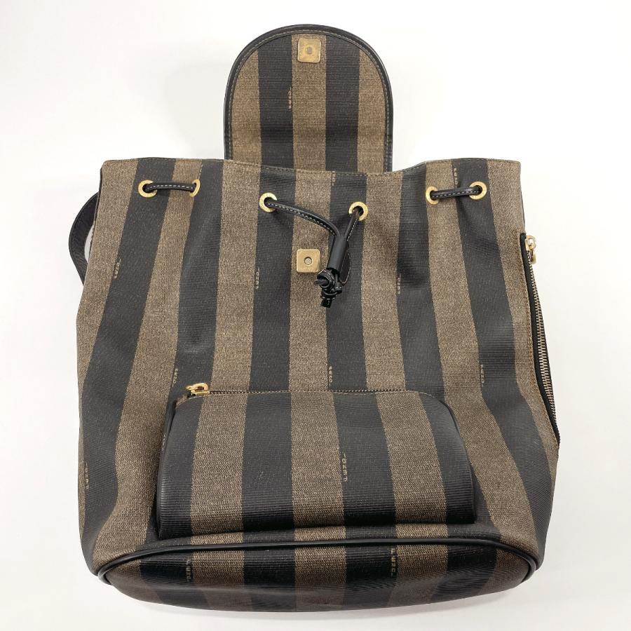 FENDI（フェンディ） リュック・デイパック ペカン ストライプ PVC
