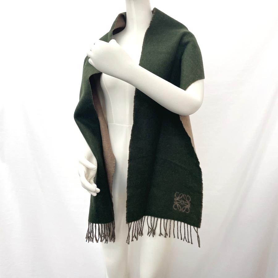 LOEWE（ロエベ） マフラー アナグラム バイカラー ウール/アンゴラ