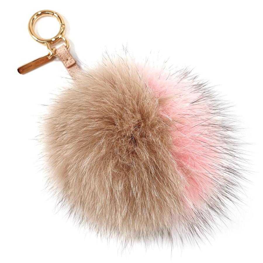 FENDI（フェンディ） キーホルダー チャーム ファー 7AR259 ポンポン