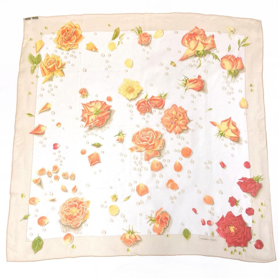 HERMES（エルメス） スカーフ カレ 90 大判スカーフ la rosee 薔薇の雫